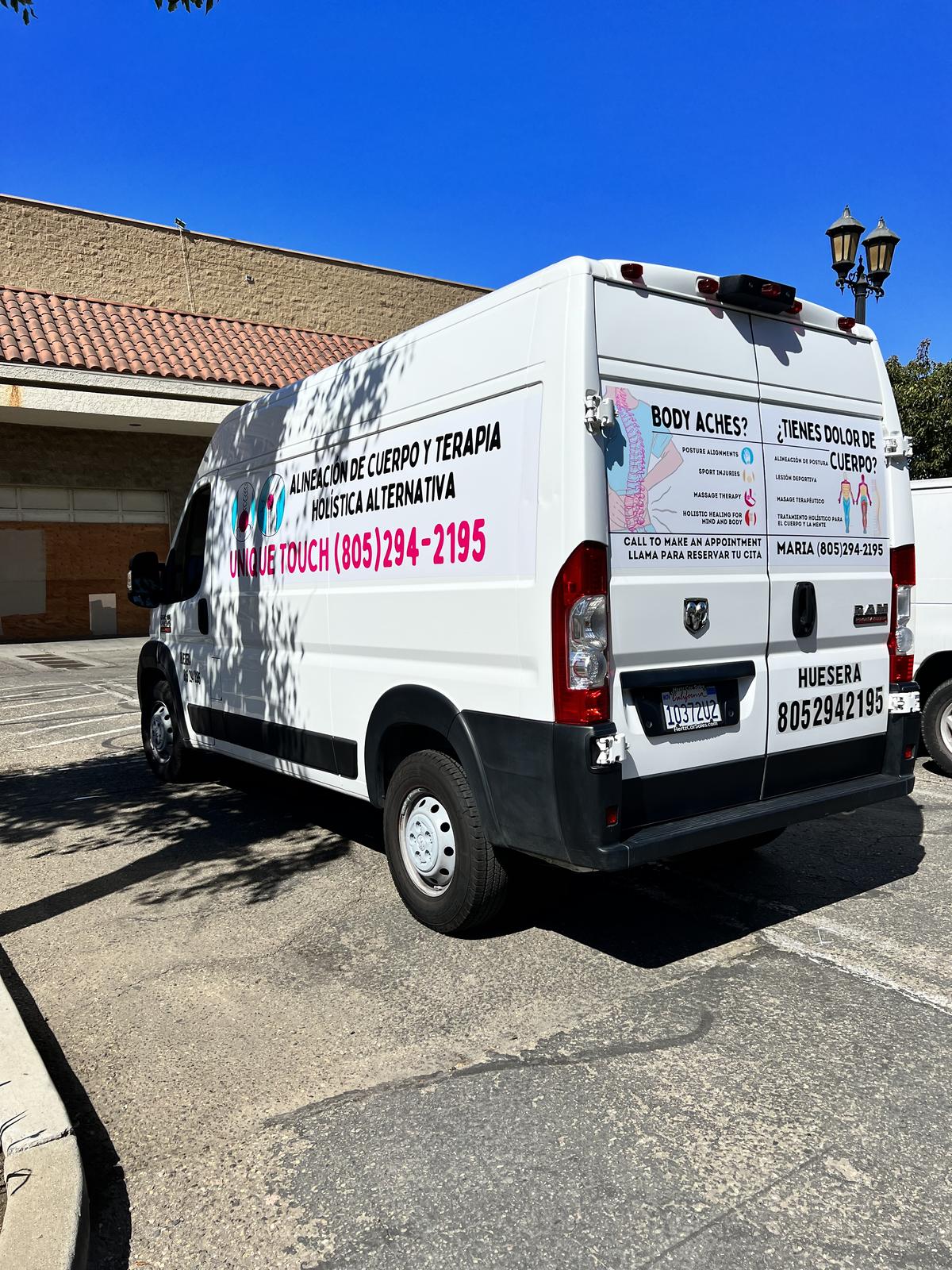 Holistic Therapy vehicle decal Cargo Van — Santa Maria, CA | Customize It