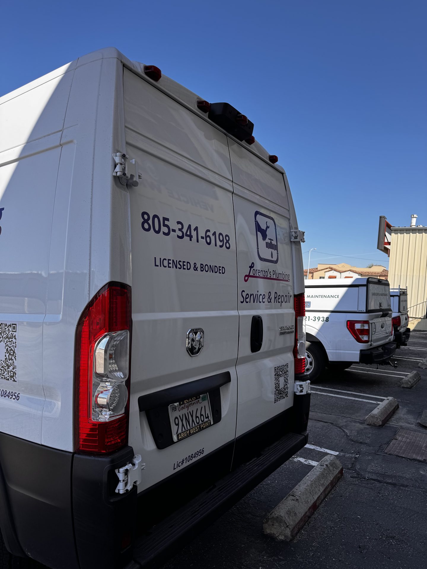 Plumbing vehicle decal Cargo Van — San Luis Obispo, CA | Customize It