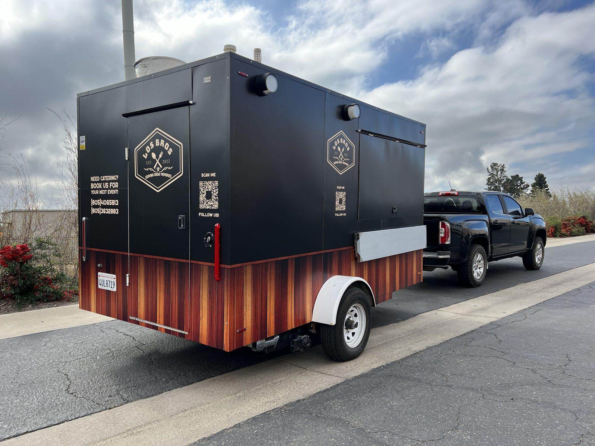Catering full commercial wrap Food Trailer — Paso Robles, CA | Customize It