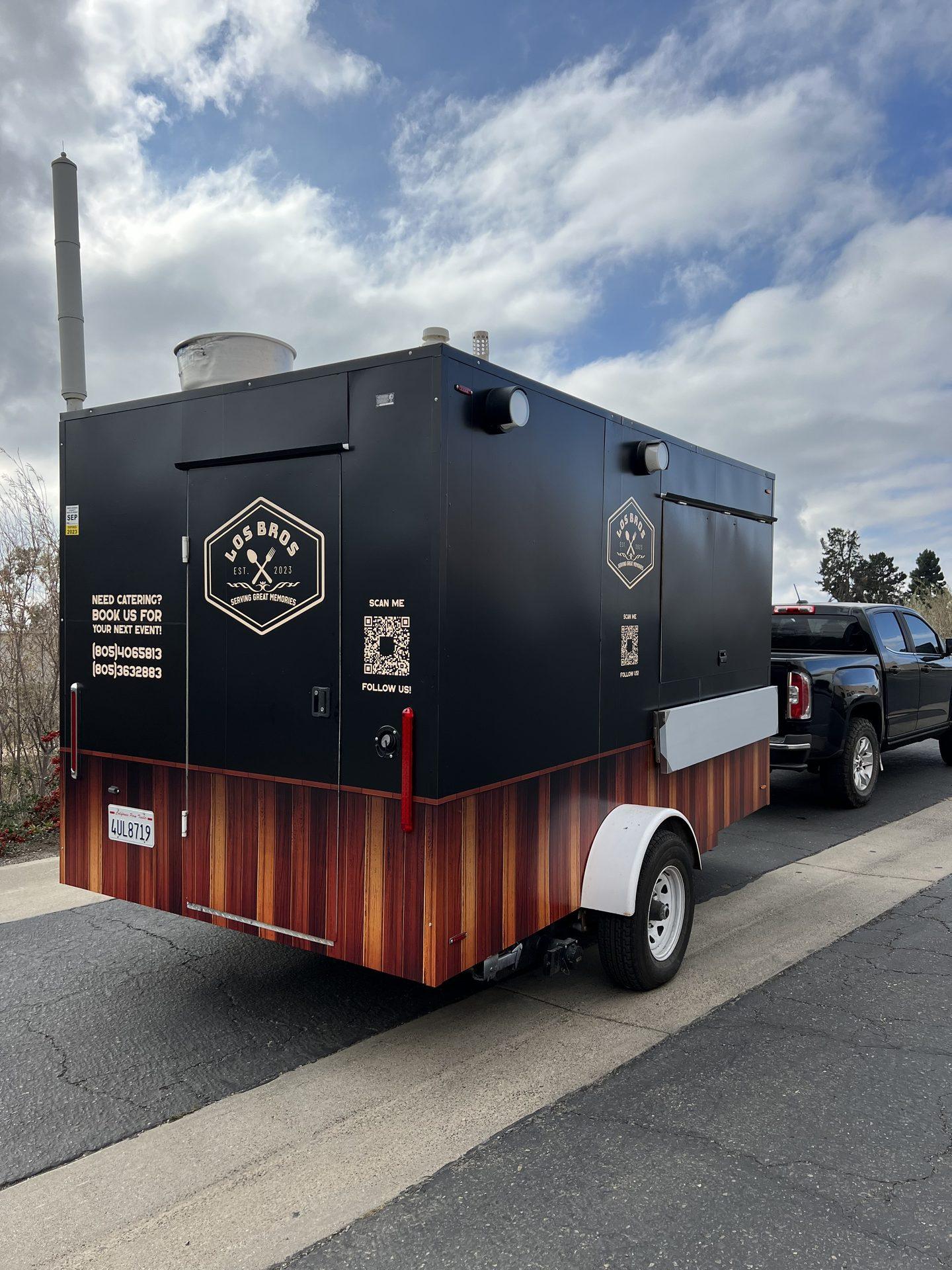 Catering full commercial wrap Food Trailer — Paso Robles, CA | Customize It