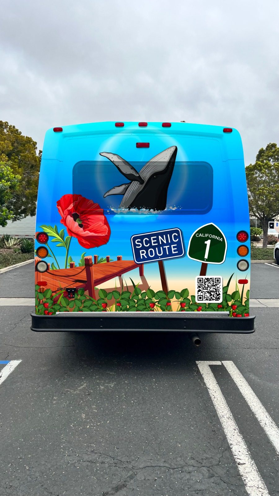 Tourism full commercial wrap Shuttle Bus — Pismo Beach, CA | Customize It