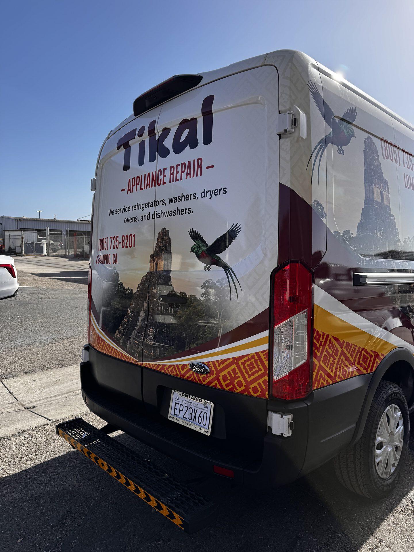Appliance Repair partial wrap Cargo Van — Lompoc, CA | Customize It